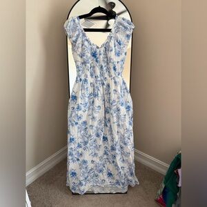 FATE Blue Floral Maxi Dress